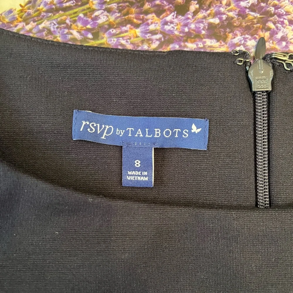 Talbots Black Sleeveless Midi Dress - Picture 7 of 7
